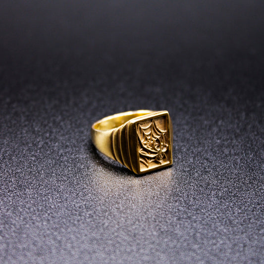 Spider B Ring (Gold)